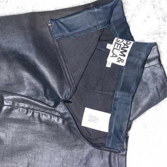 Leather look wax leggings - Picture 4 of 5